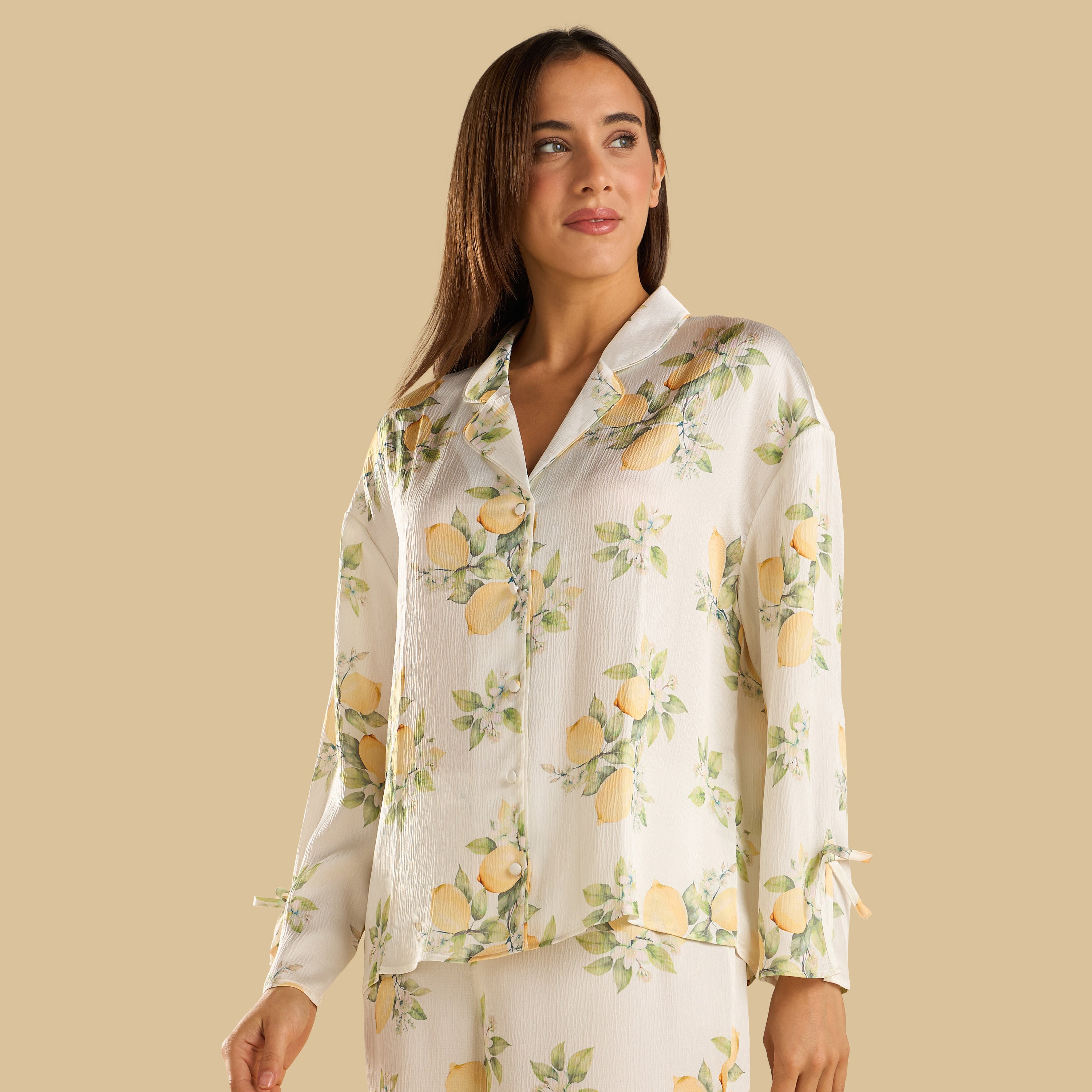 Lemon Print Pyjama Set