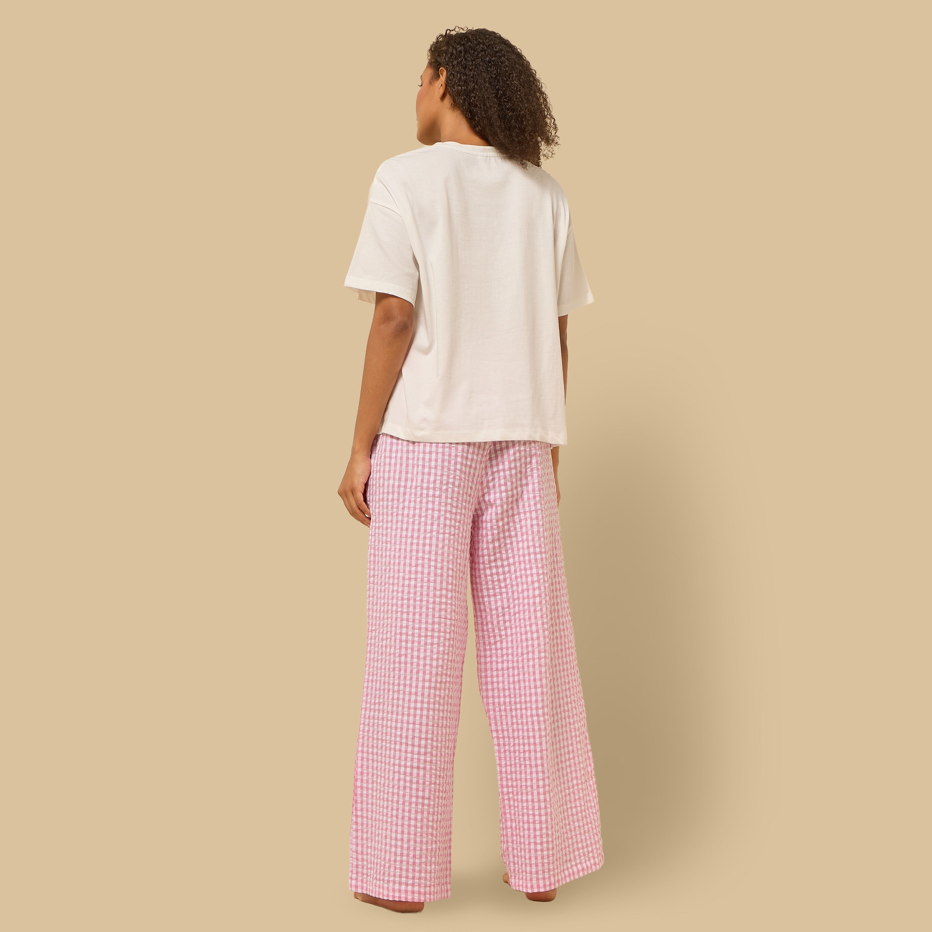 Checked Cotton Pyjama Set