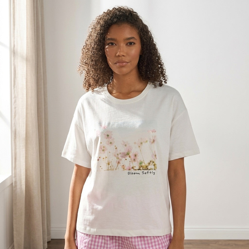 Checked Cotton Pyjama Set