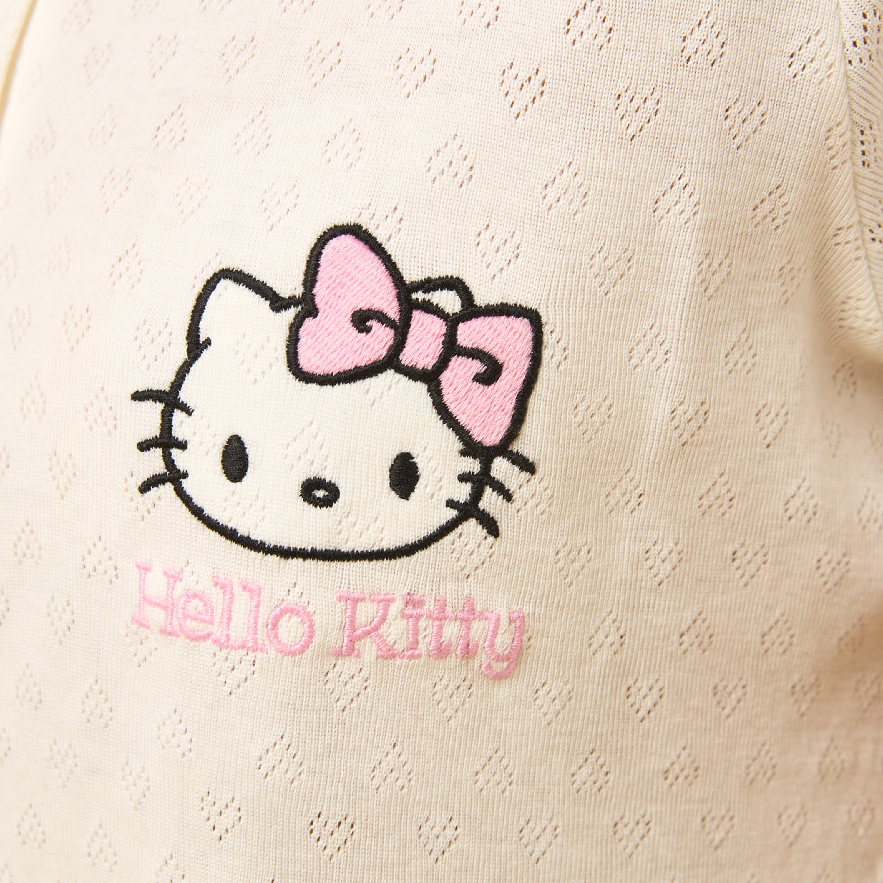 Hello Kitty Print Cotton Pyjama Set
