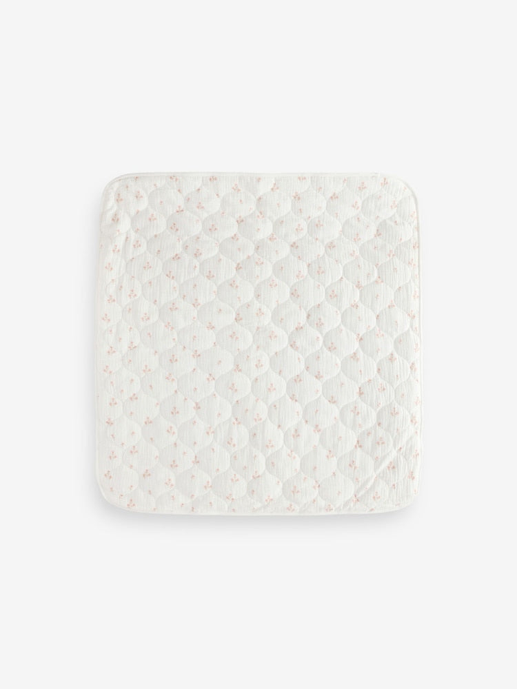 Delicate Floral Muslin Baby Fleece Blanket