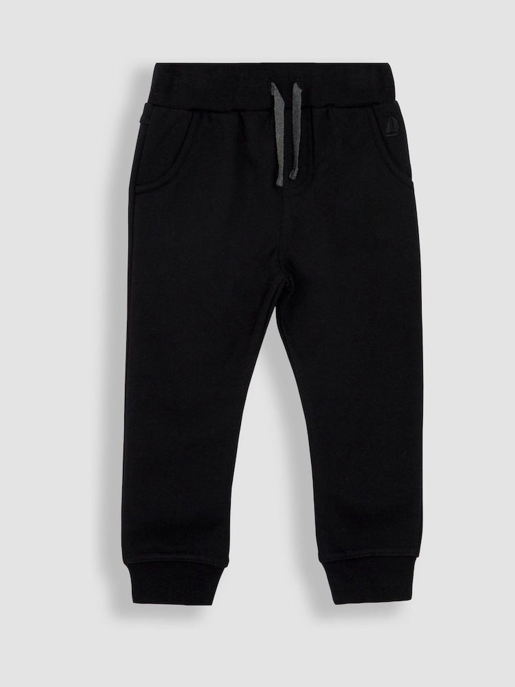 JoJo Maman Bébé Black & Grey Marl 2-Pack Joggers - Size 6-12 Months (68-80cm)