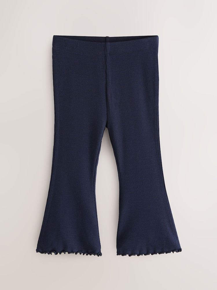 Multi Ribbed Flare Leggings 5 Pack (3mths-7yrs) - Size 3-6 Months (62-68cm)