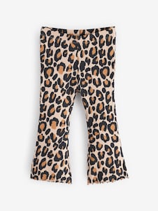 River Island Pink Ribbed Floral Kickflare Leggings 2 Pack - Size 12-18 Months (80-86cm)
