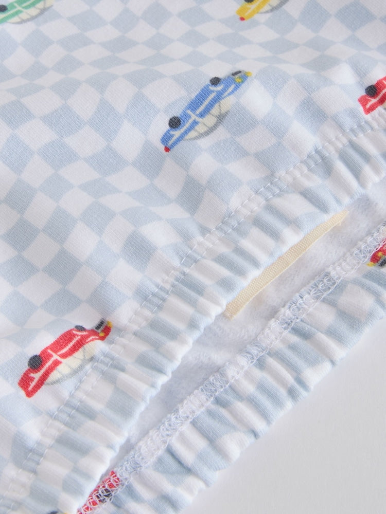Cath Kidston Blue Checkerboard Transport Baby Sweatshirt and Joggers Set