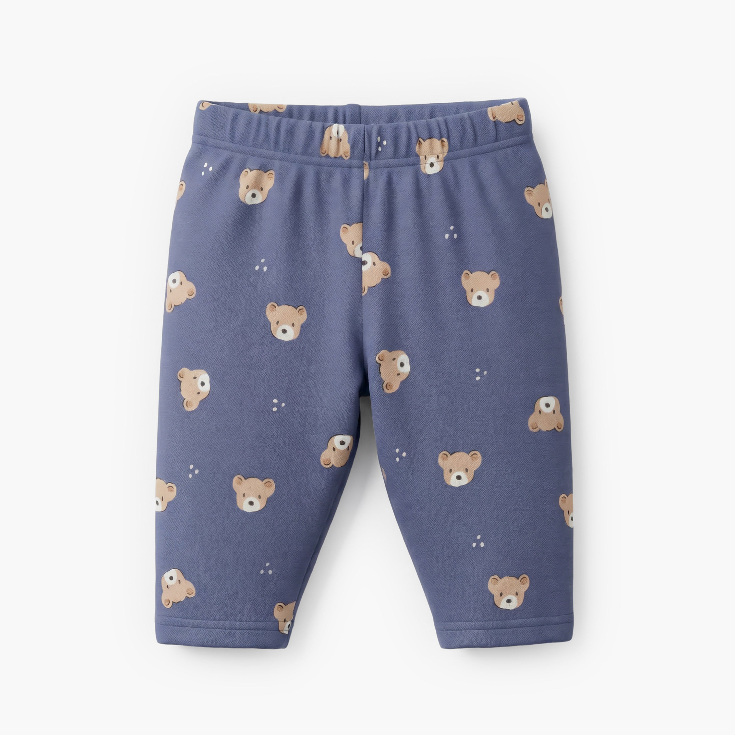 Pack of 3 Juniors Cotton Crew Neck Long Sleeves Pyjama Set with Bear Print