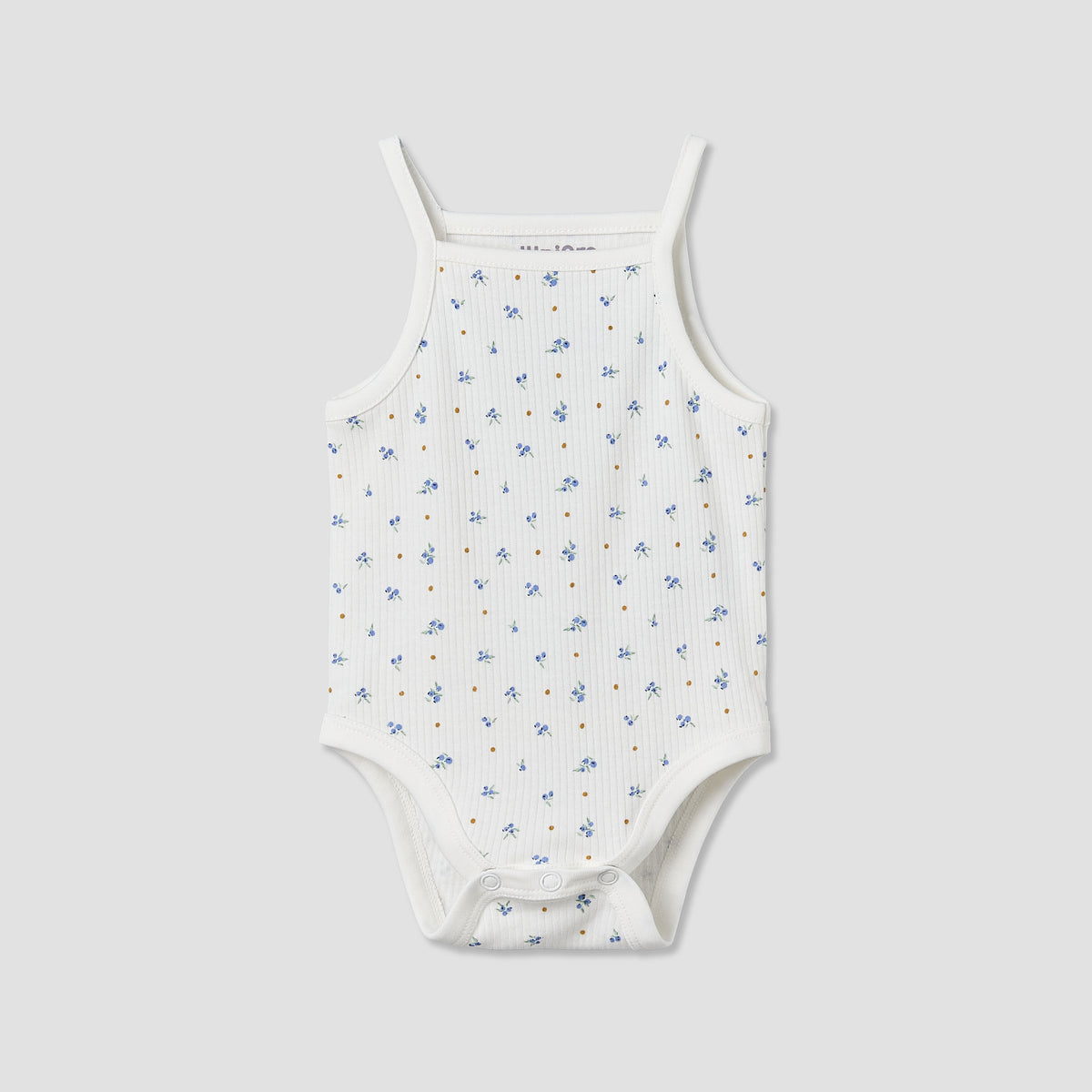 Pack of 3 Juniors Cotton Square Neck Straps Bodysuit with Assorted Prints