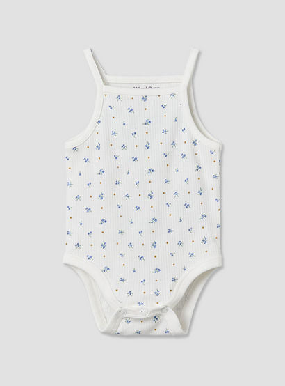 Pack of 3 Juniors Cotton Square Neck Straps Bodysuit with Assorted Prints-baby-girls-clothing-bodysuits-image-5