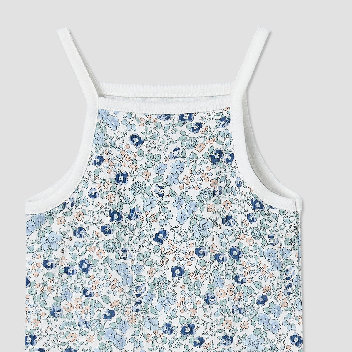 Pack of 3 Juniors Cotton Square Neck Straps Bodysuit with Assorted Prints