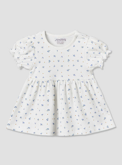 Pack of 2 Juniors Round Neck Sleeveless Knee-Length Dress with Floral Print-baby-girls-clothing-dressesandjumpsuits-image-4