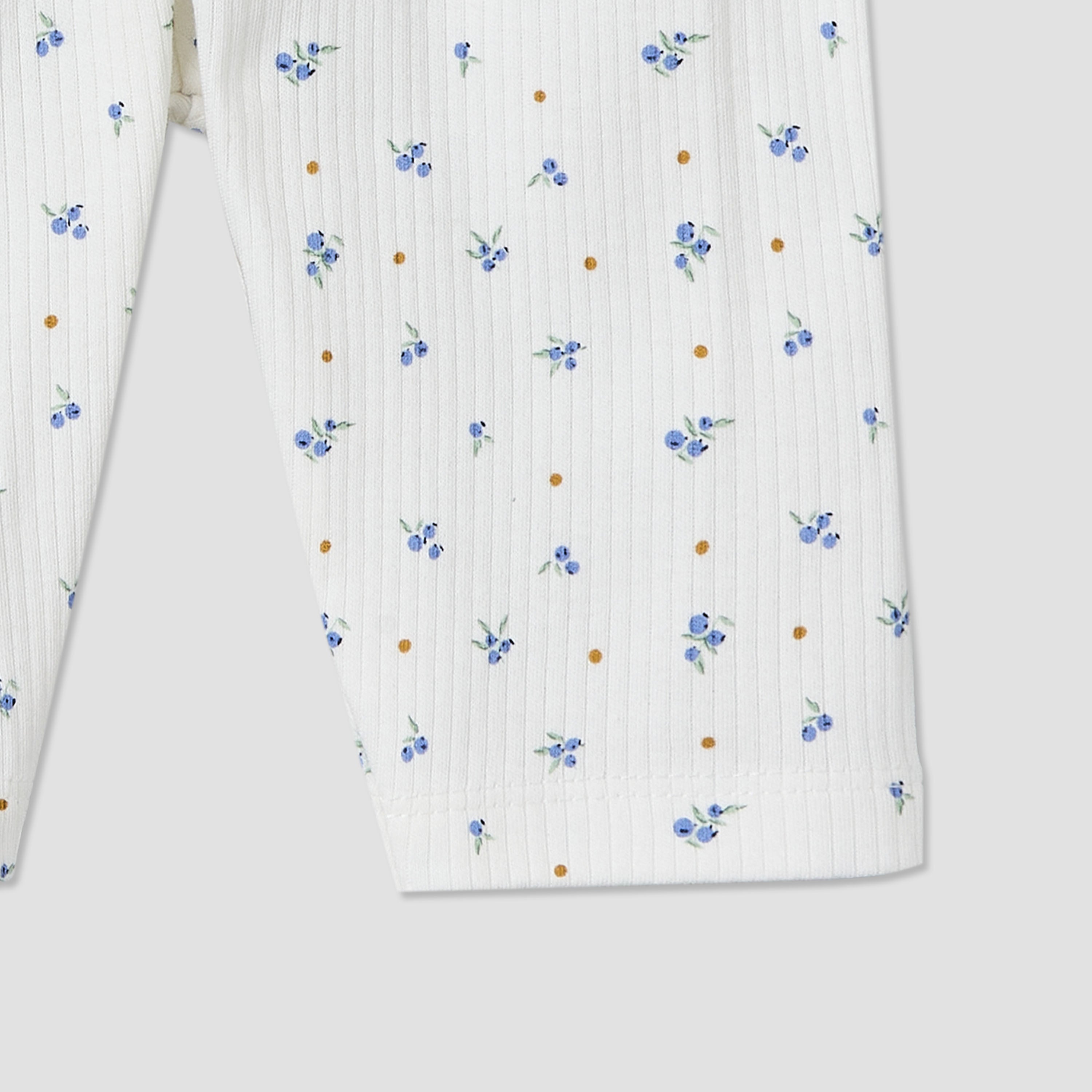 Set of 2 Juniors Cotton Round Neck Long Sleeves Pyjama Set with Floral Print