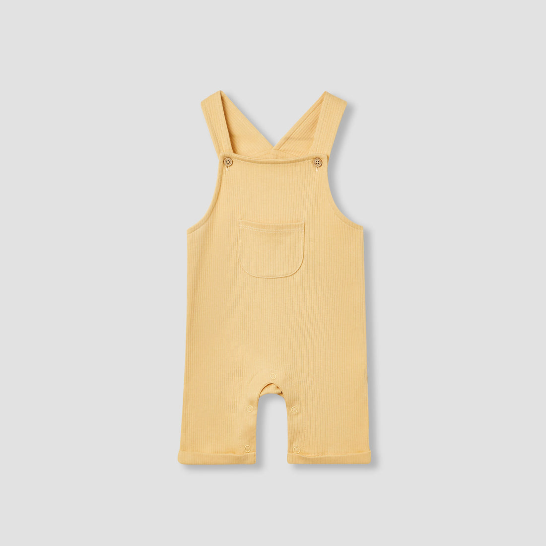 Juniors Ribbed Dungaree and T-shirt Set