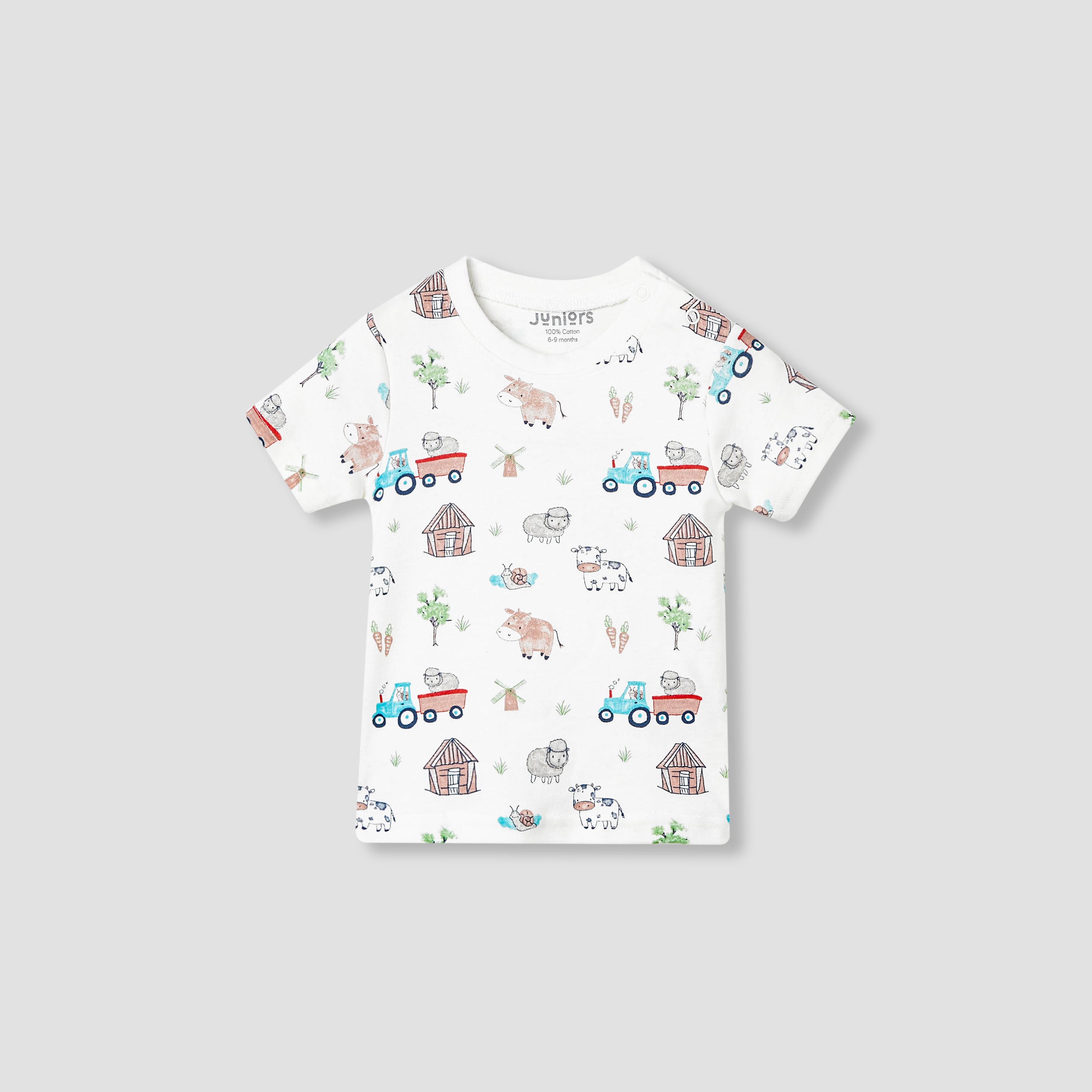 Juniors Ribbed Dungaree and T-shirt Set