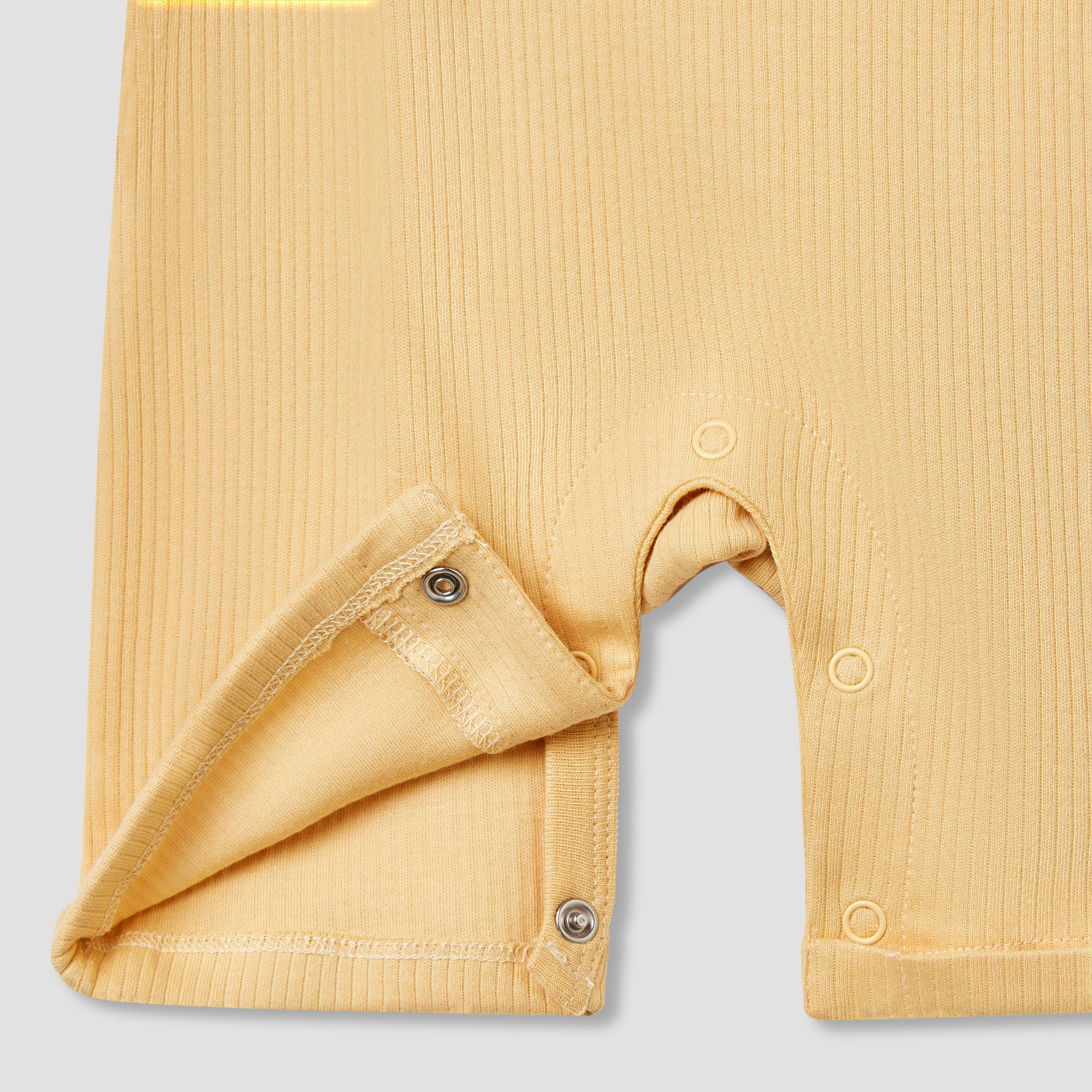 Juniors Ribbed Dungaree and T-shirt Set