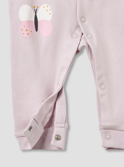 Pack of 2 Cotton Round Neck Sleepsuit with Snap Button Closure-baby-girls-clothing-nightwear-sleepsuits-image-5