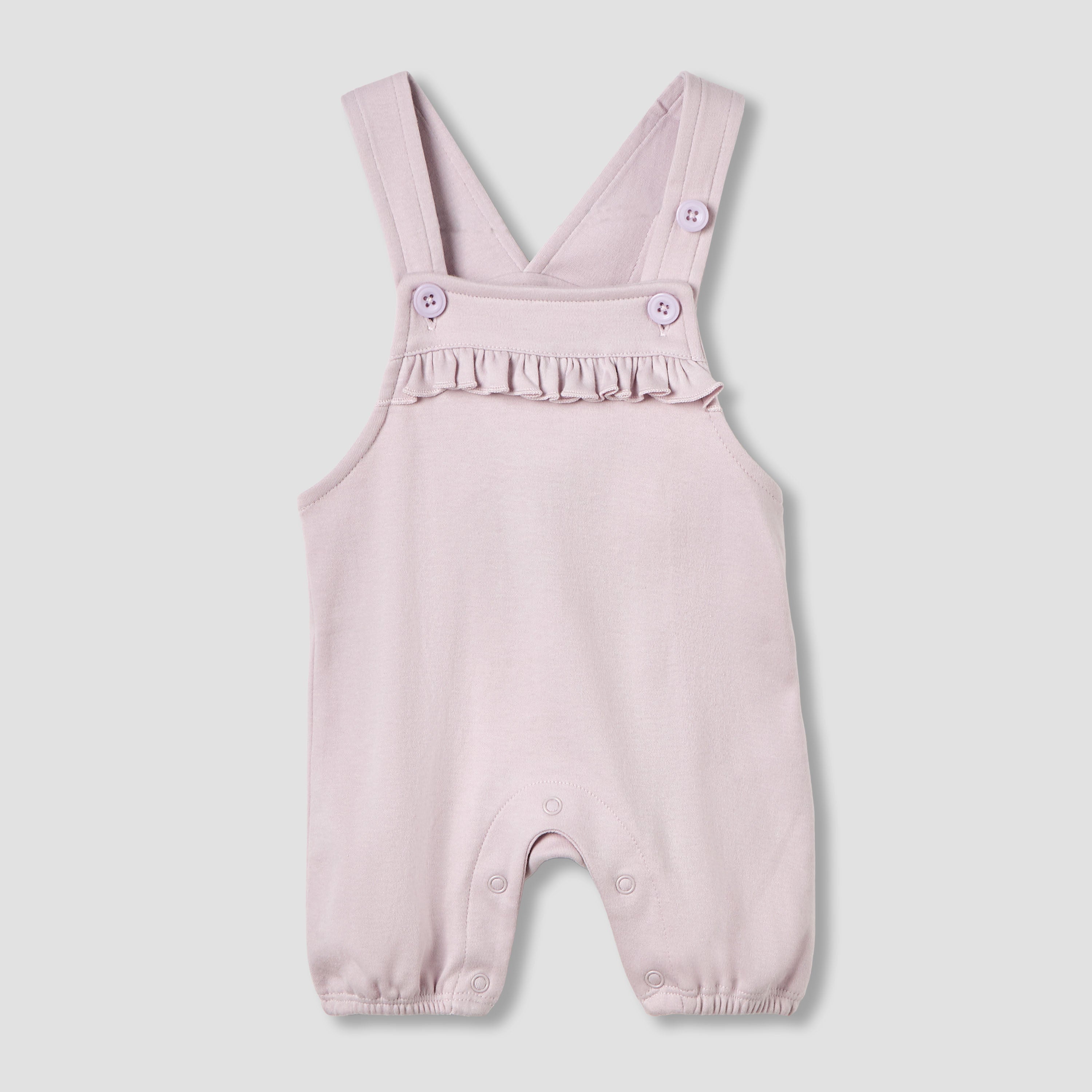 Juniors Round Neck Short Sleeves T-shirt and Dungaree Set with Butterfly Print