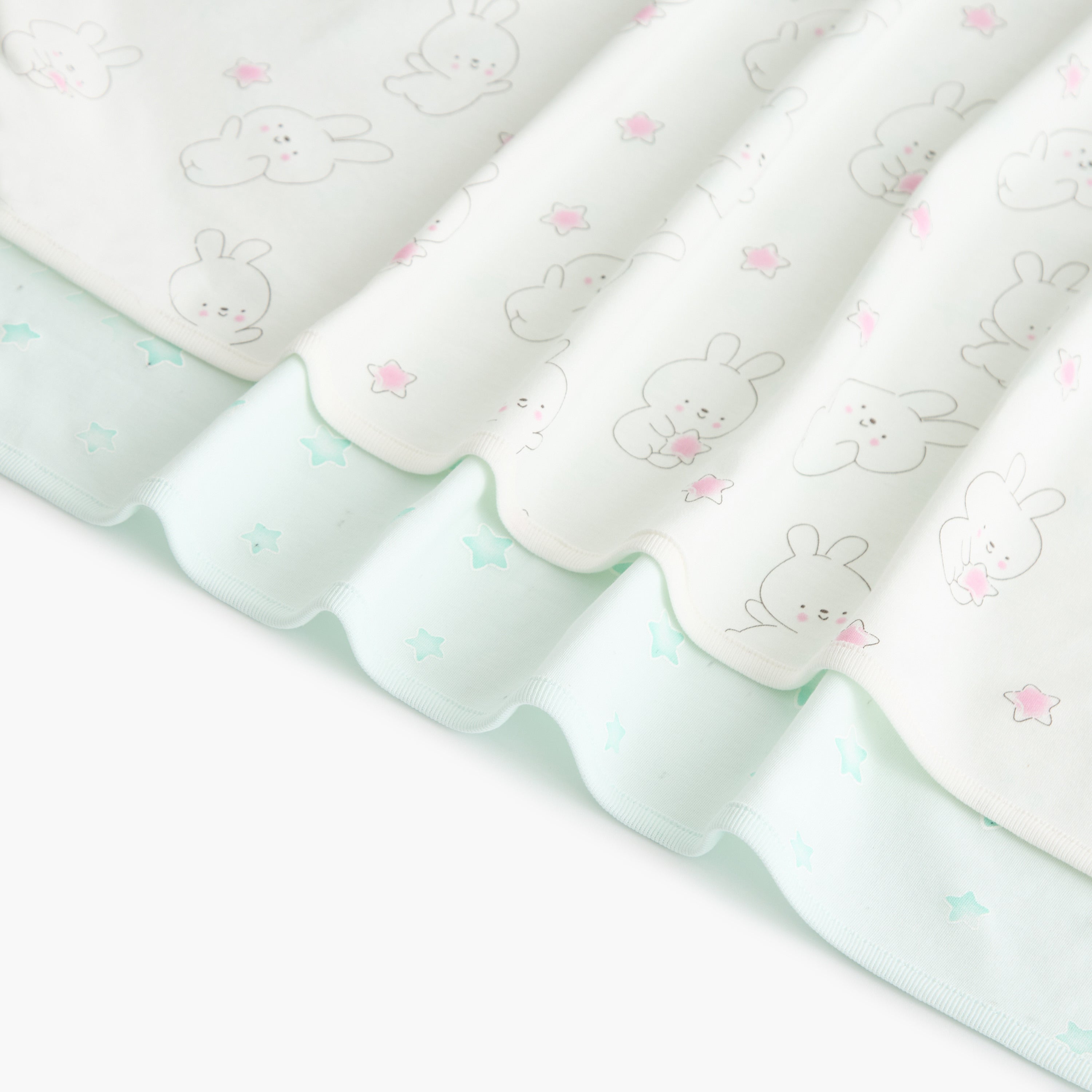 Juniors 2-Piece Printed Receiving Blanket Set - 70x70 cm