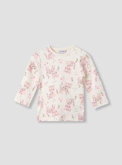 Juniors Pyjama Set with Fun Print - Soft Cotton - Long Sleeves - 4-Pieces-baby-girls-clothing-nightwear-pyjamasets-image-8