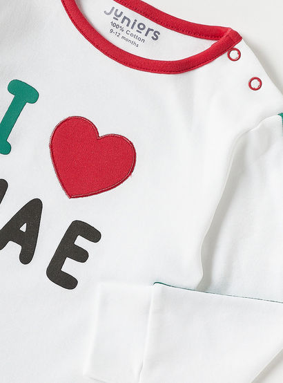 Juniors UAE National Day Print T-shirt and Pyjama Set-baby-boys-clothing-nightwear-pyjamasets-image-3