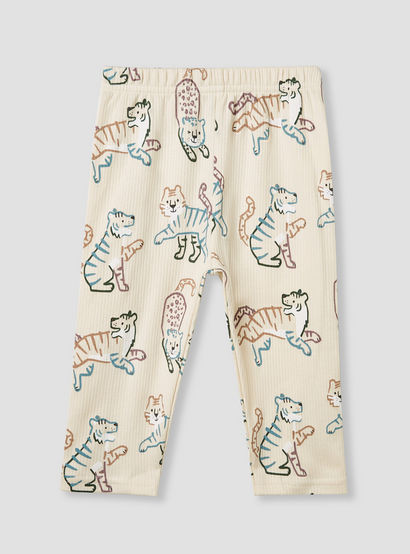 Juniors Bunny Print T-shirt and Pyjama Set-baby-girls-clothing-nightwear-pyjamasets-image-4