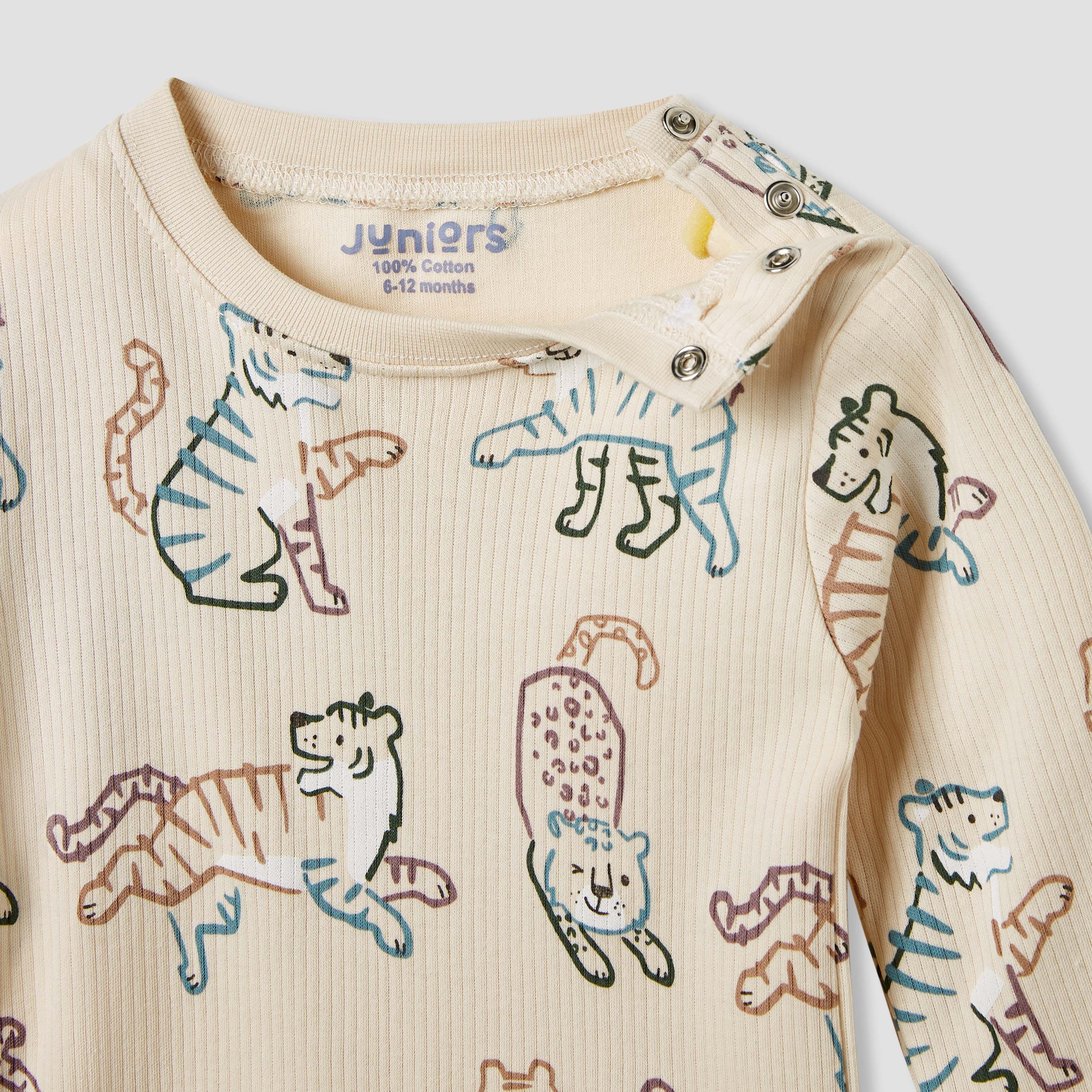 Juniors Bunny Print T-shirt and Pyjama Set