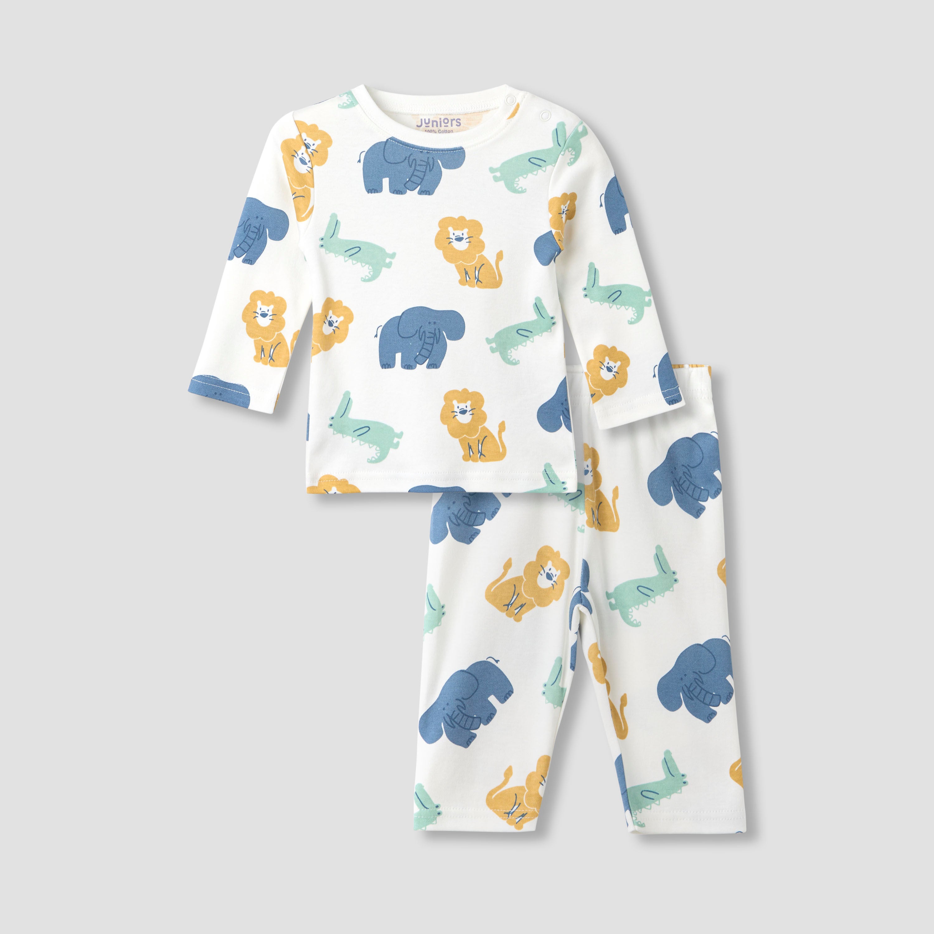 Juniors Printed T-shirt and Pyjama Set