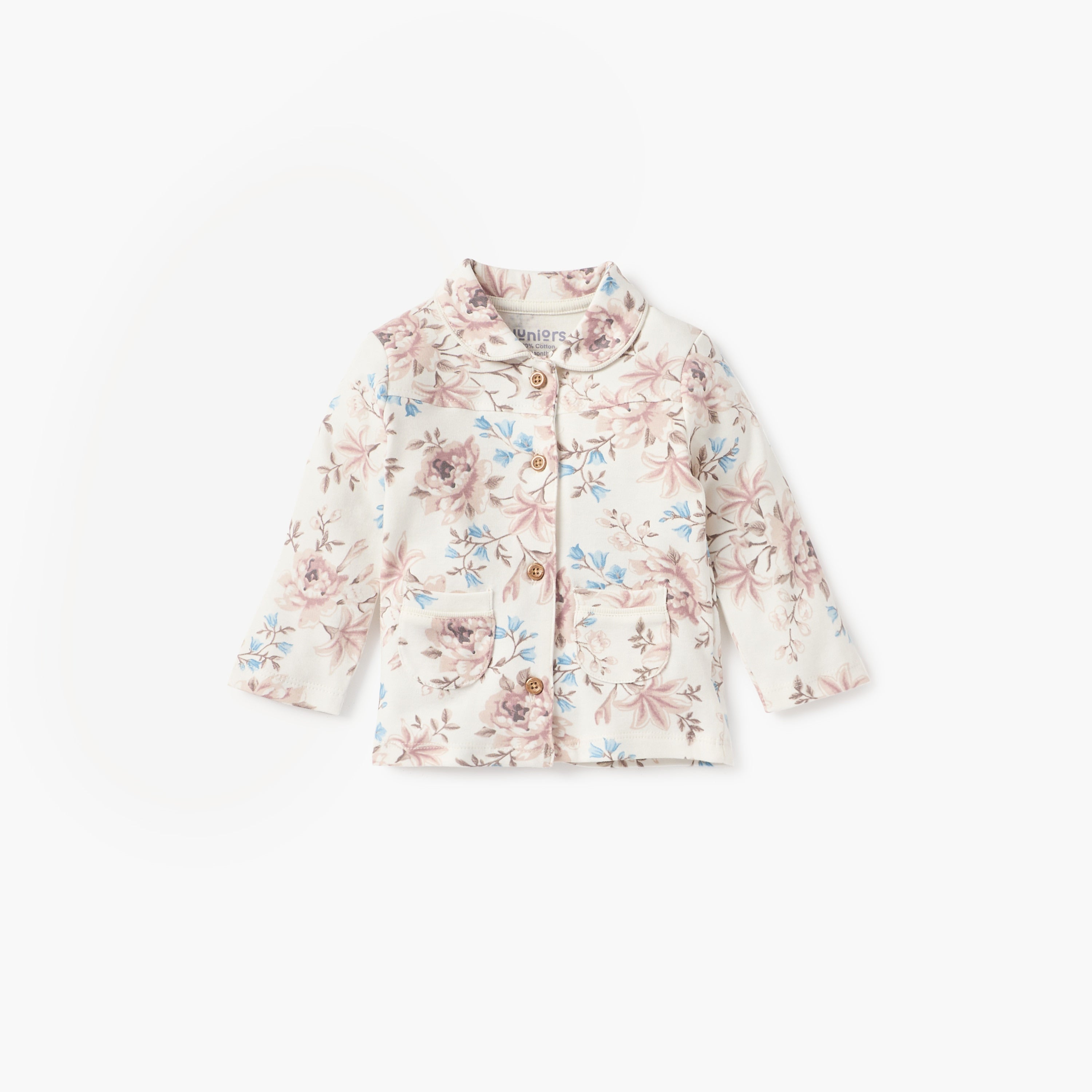 Juniors Floral Print Shirt and Pyjama Set