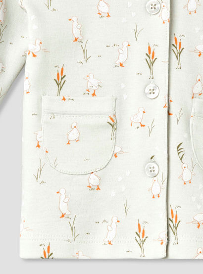 Juniors Cotton Collared Long Sleeves Pyjama Set with Duck Print-baby-girls-clothing-nightwear-pyjamasets-image-7