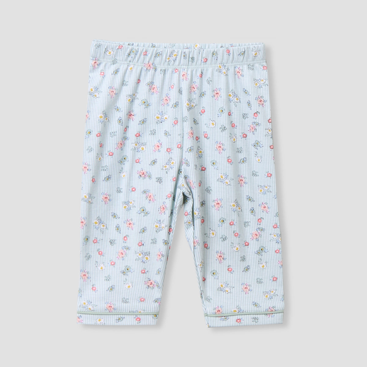 Giggles Cotton Collared Long Sleeves Pyjama Set with Floral Print