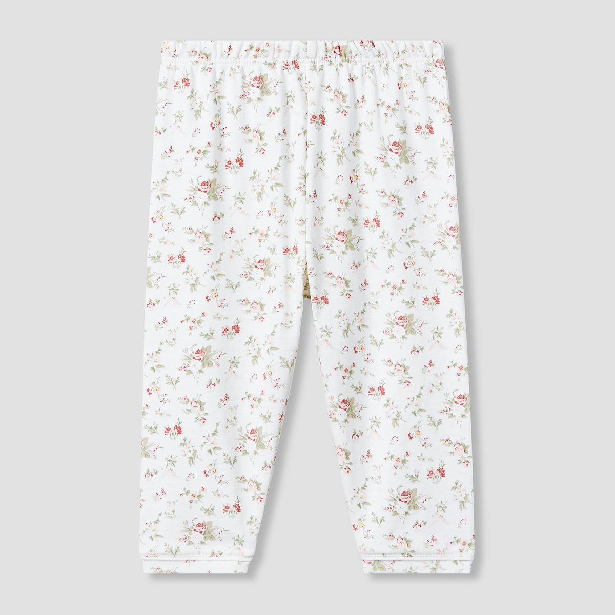 Giggles Cotton Peter Pan Collar Long Sleeves Pyjama Set with Floral Print