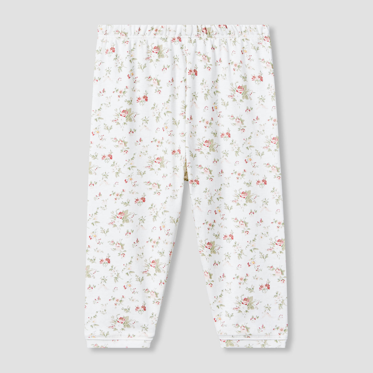 Giggles Cotton Peter Pan Collar Long Sleeves Pyjama Set with Floral Print