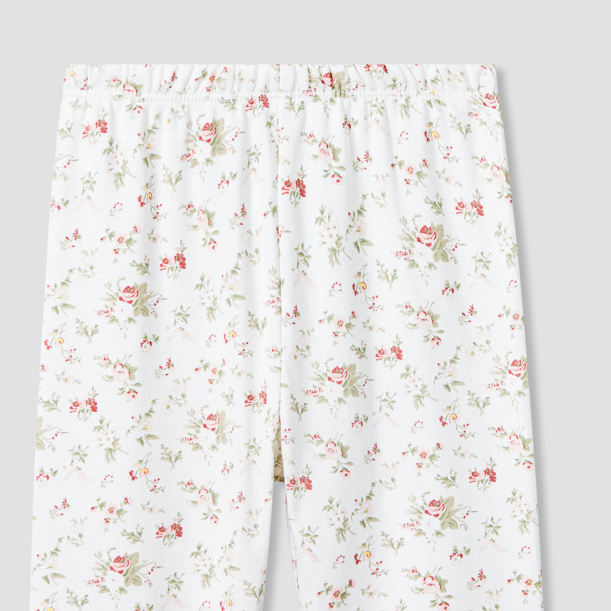 Giggles Cotton Peter Pan Collar Long Sleeves Pyjama Set with Floral Print