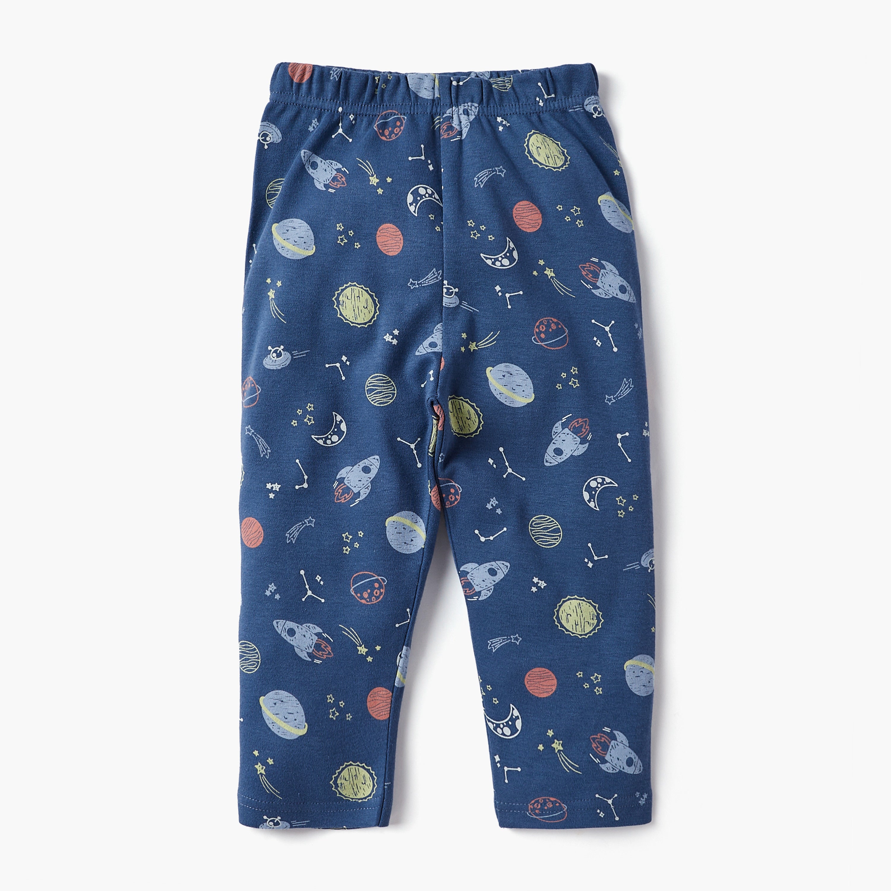 Juniors Space Print Long Sleeves Shirt and Pyjama Set