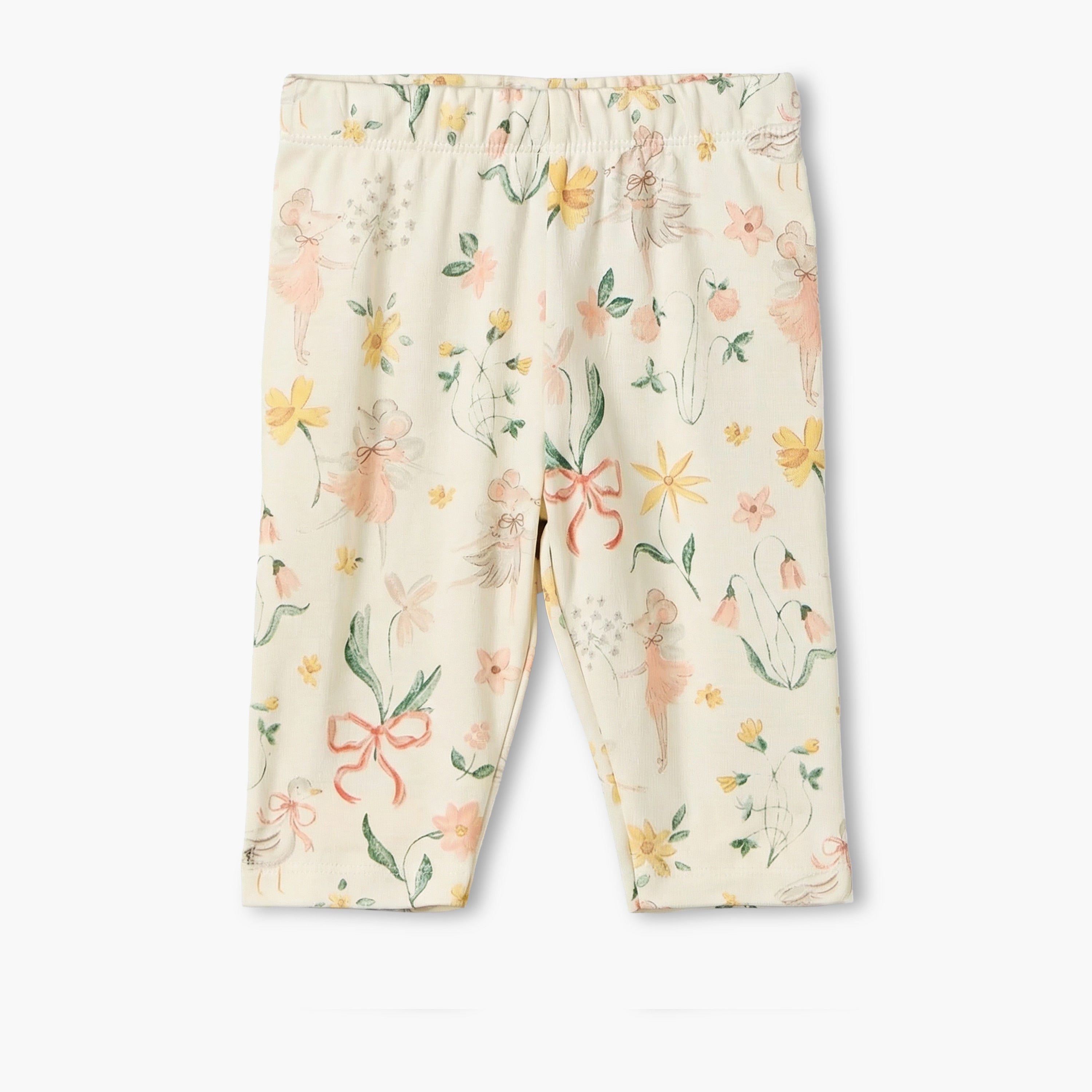 Juniors Cotton Round Neck Long Sleeves Pyjama Set with Botanical Print