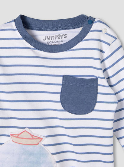 Juniors Cotton Round Neck Long Sleeve Pyjama Set with Print-baby-boys-clothing-nightwear-pyjamasets-image-5