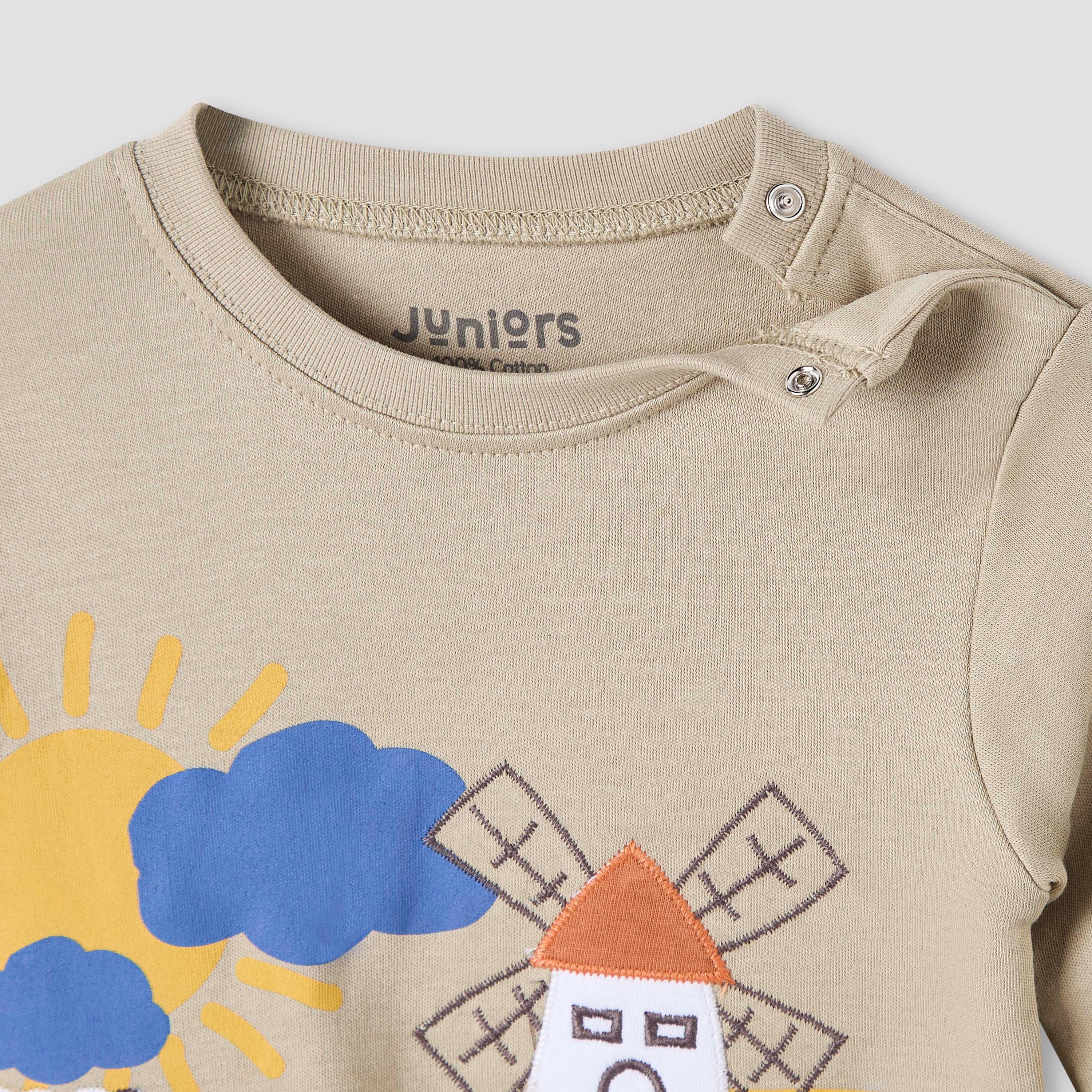 Juniors Farmyard Print T-shirt and Pyjama Set