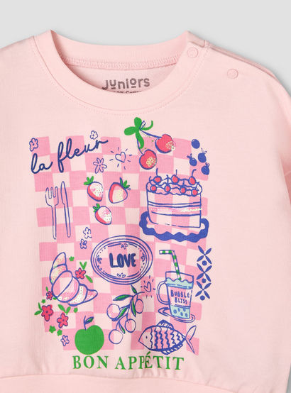 Juniors Cotton Round Neck Long Sleeve Pyjama Set with Print-baby-girls-clothing-nightwear-pyjamasets-image-5