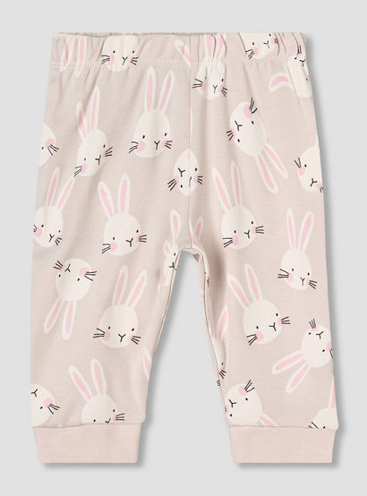 Juniors Cotton Round Neck Long Sleeve Pyjama Set with Bunny Print-baby-girls-clothing-nightwear-pyjamasets-image-4