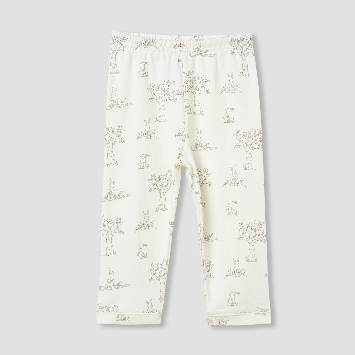 Giggles Rabbit Print Shirt and Pyjama Set