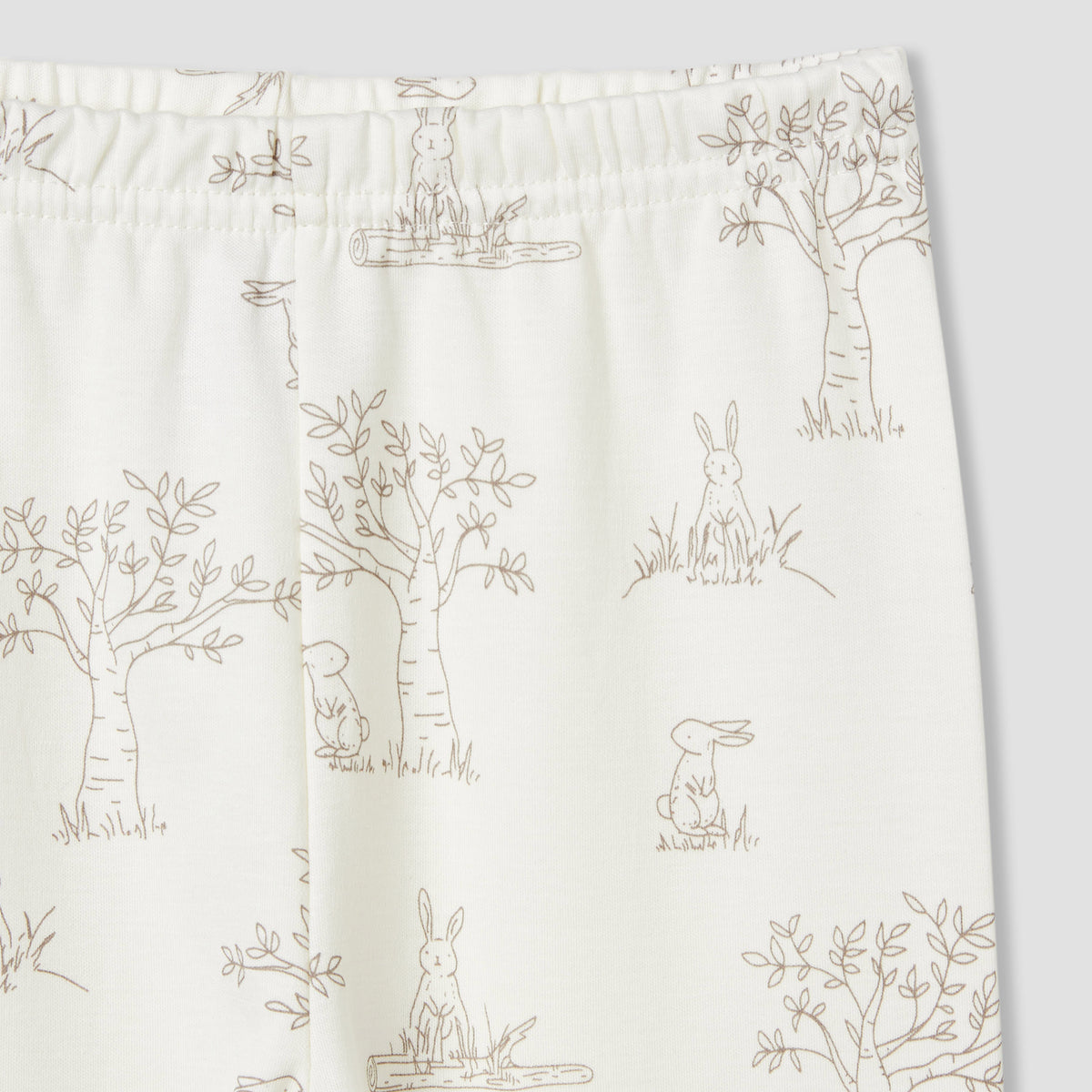 Giggles Rabbit Print Shirt and Pyjama Set