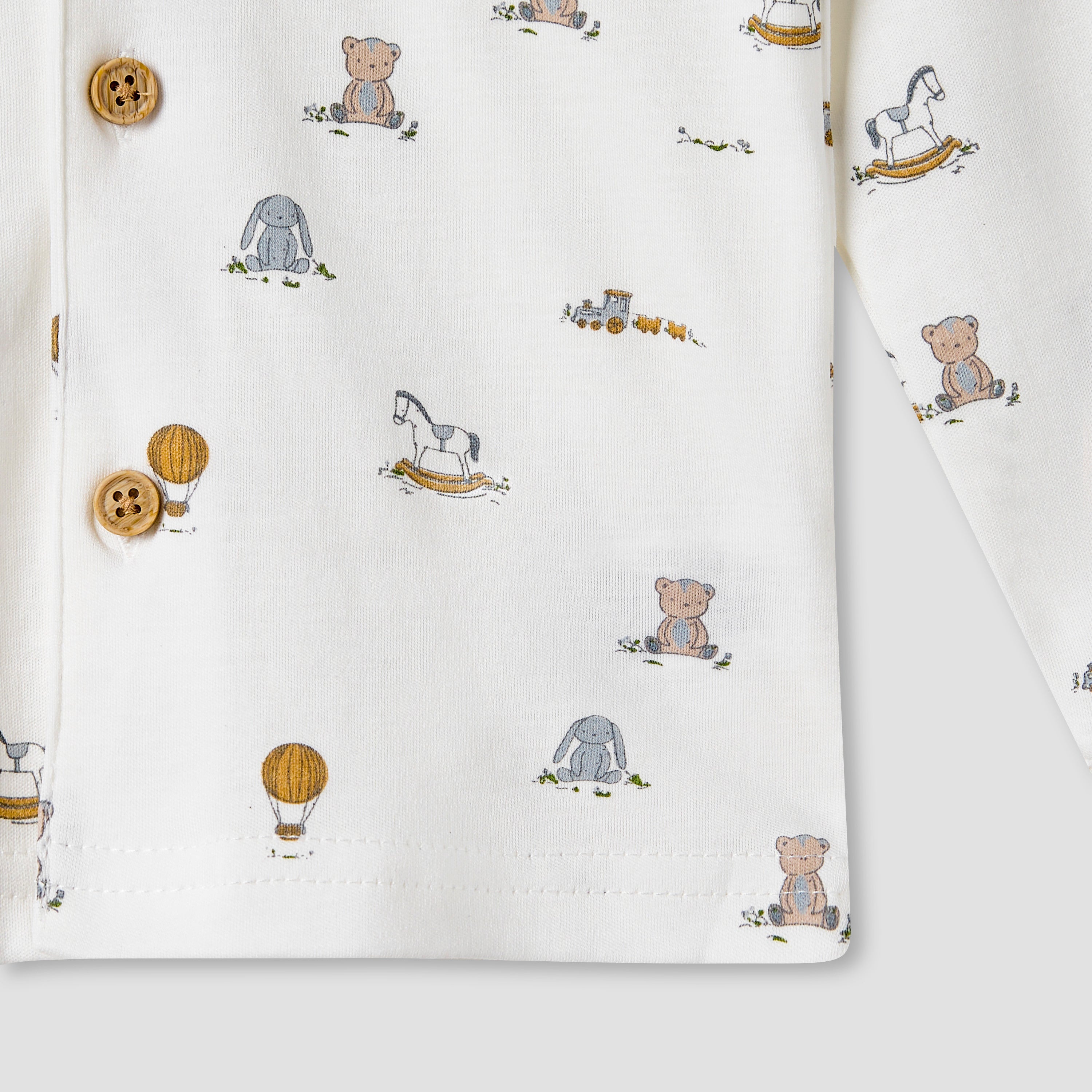 Giggles Toy Print Shirt and Pyjama Set