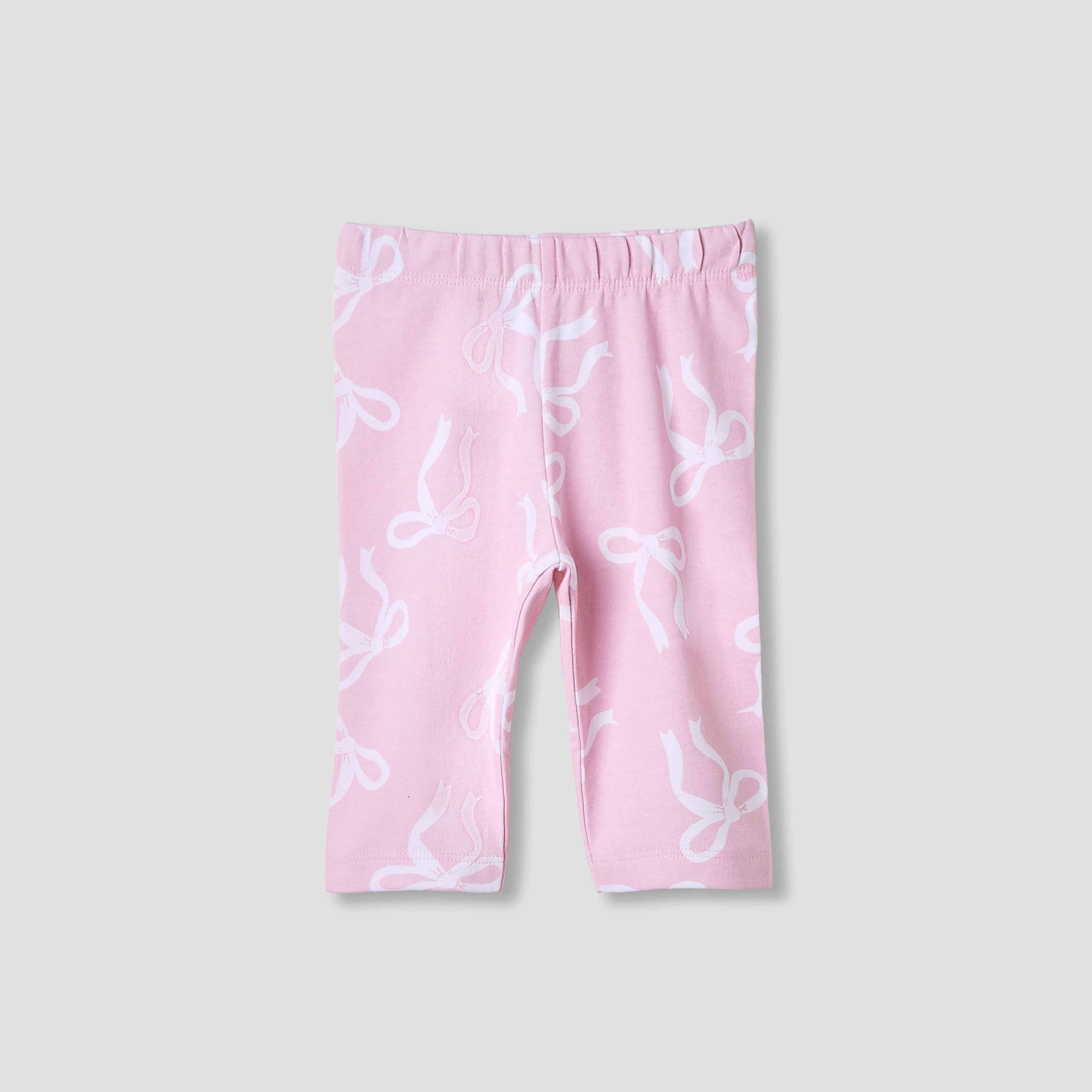 Juniors Pyjama Set with Bow Print - Cotton - Long Sleeves - Collared