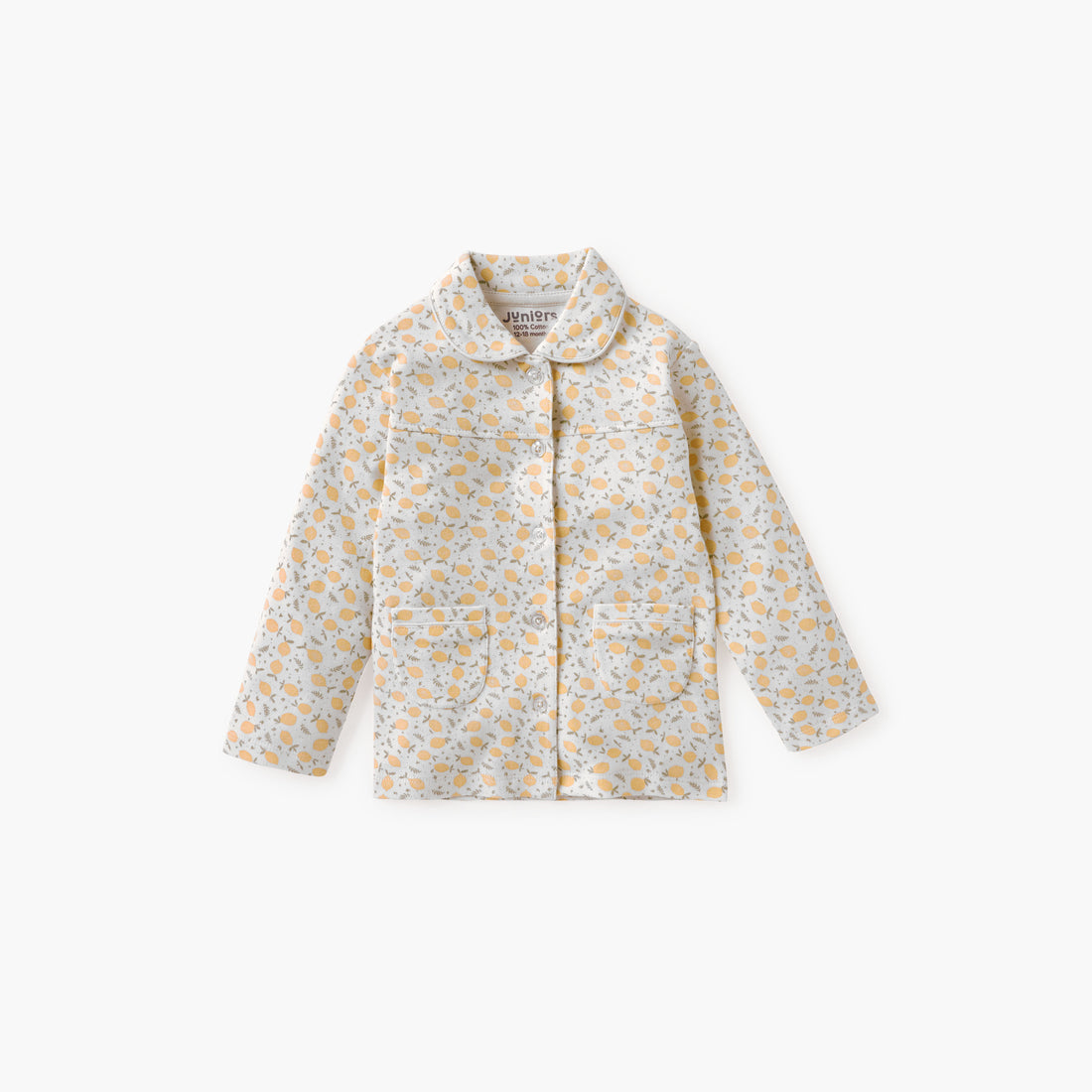 Juniors Lemon Print Shirt and Pyjama Set