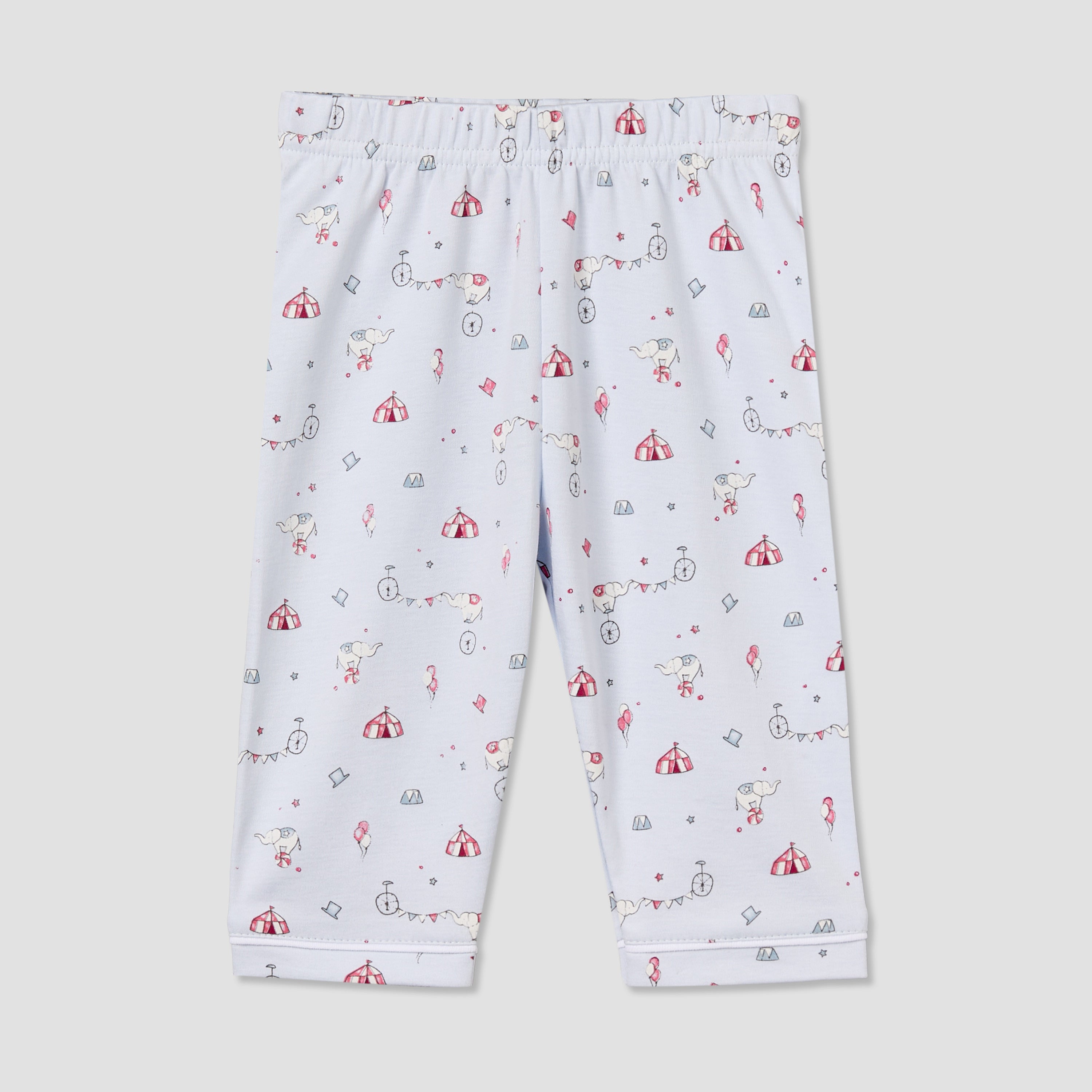 Giggles Cotton Collared Long Sleeves Pyjama Set with Circus Print