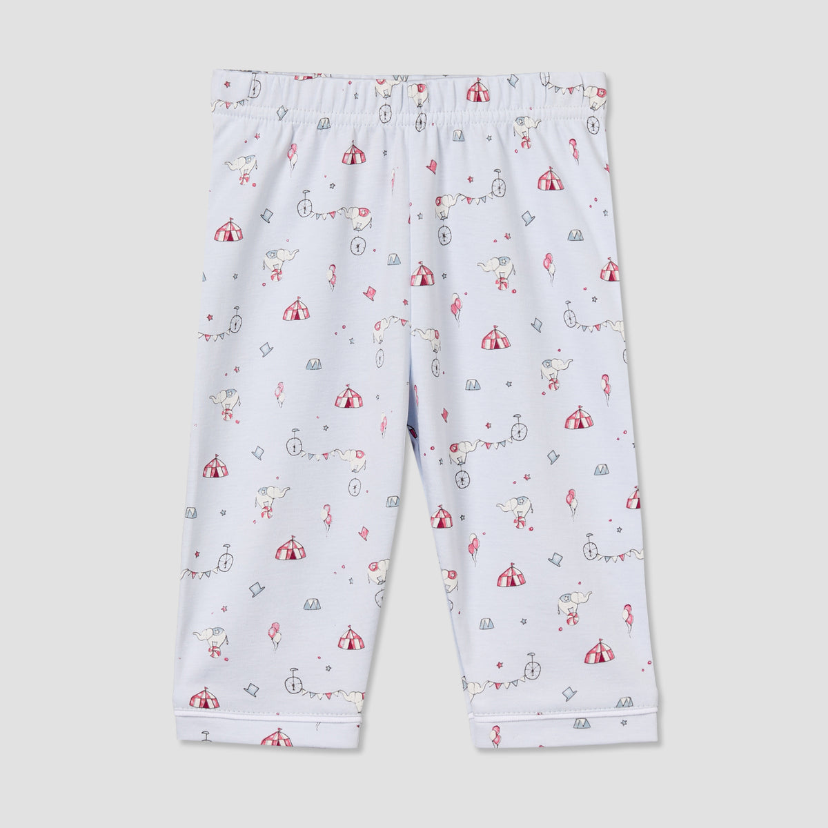 Giggles Cotton Collared Long Sleeves Pyjama Set with Circus Print