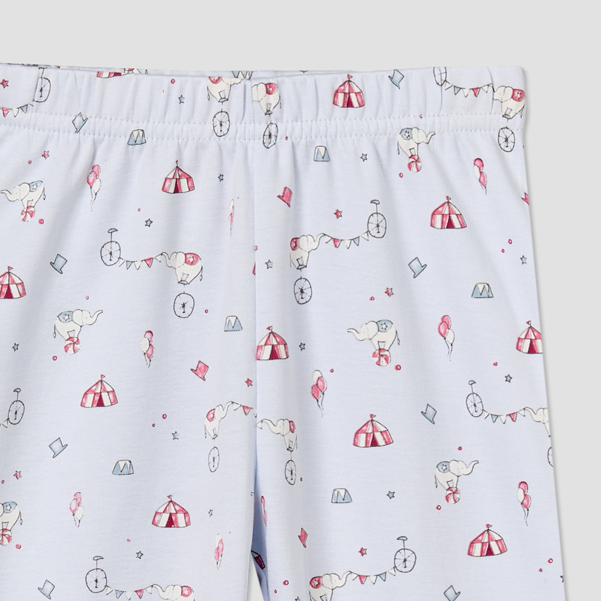 Giggles Cotton Collared Long Sleeves Pyjama Set with Circus Print