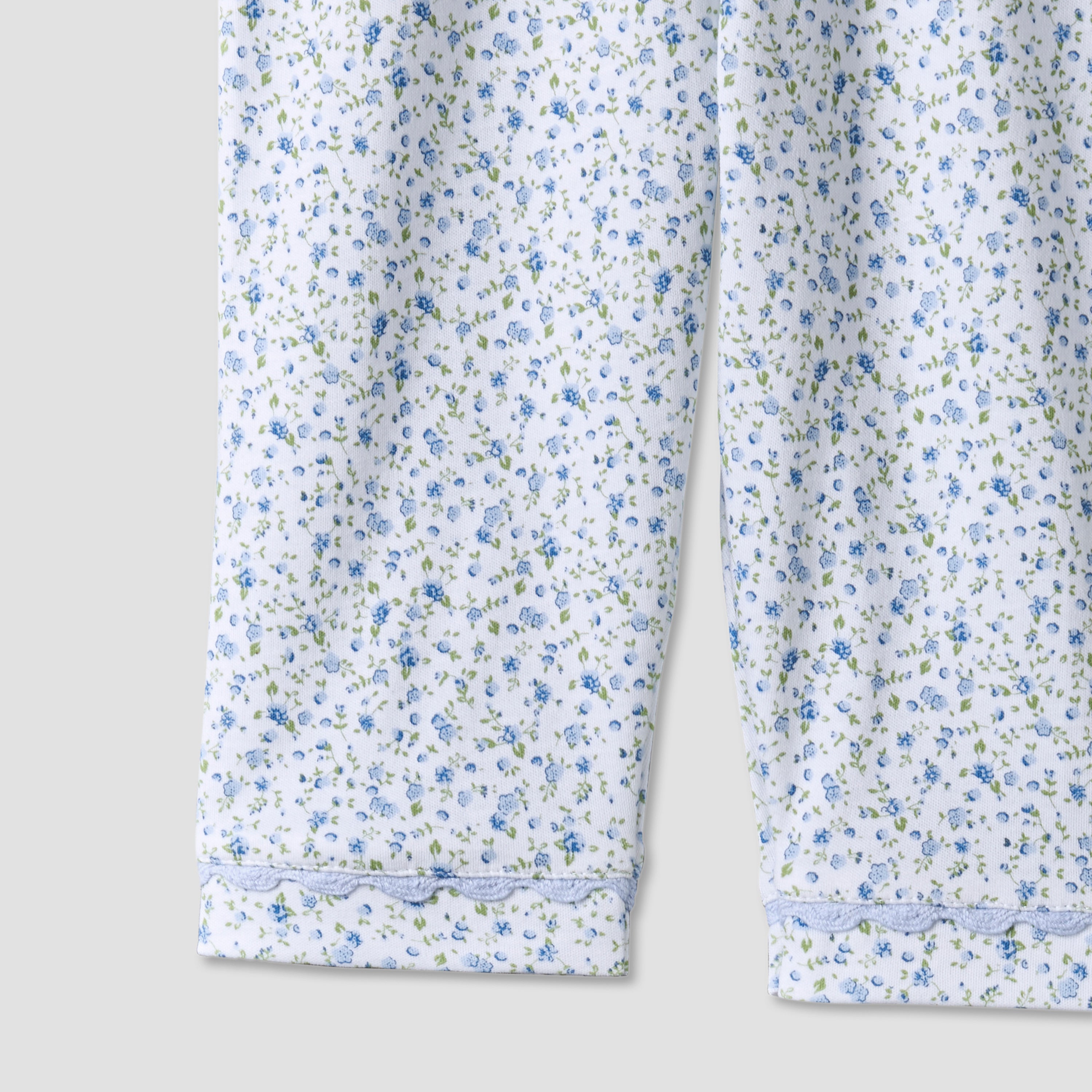 Giggles Cotton Collared Long Sleeves Pyjama Set with Floral Print