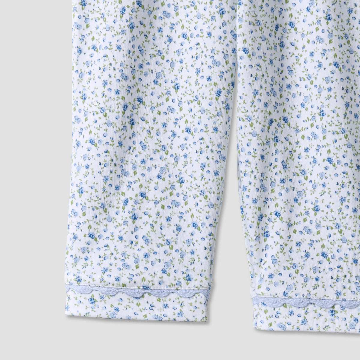Giggles Cotton Collared Long Sleeves Pyjama Set with Floral Print