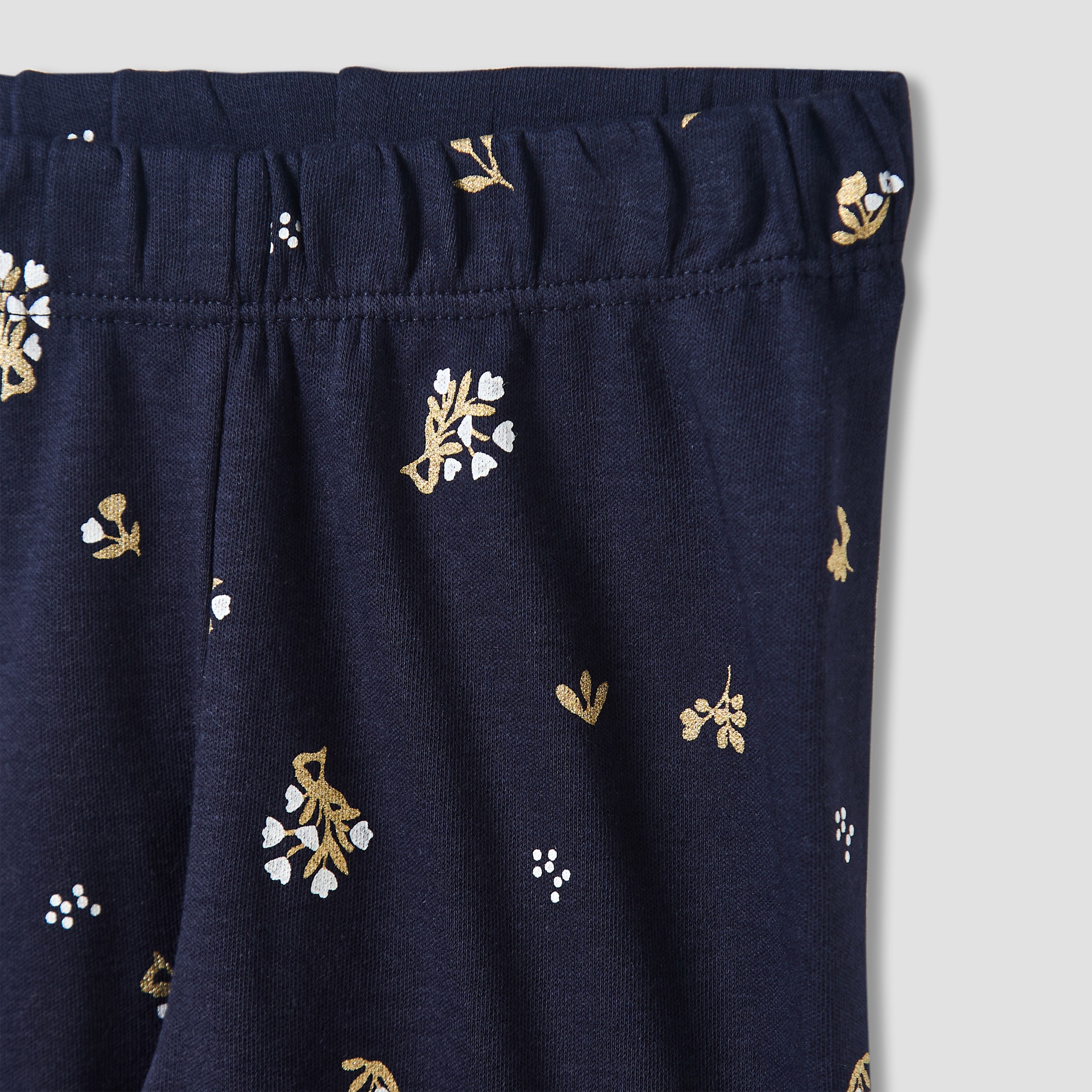 Juniors Pyjama Set with Floral Print - Cotton - Long Sleeves - Collar