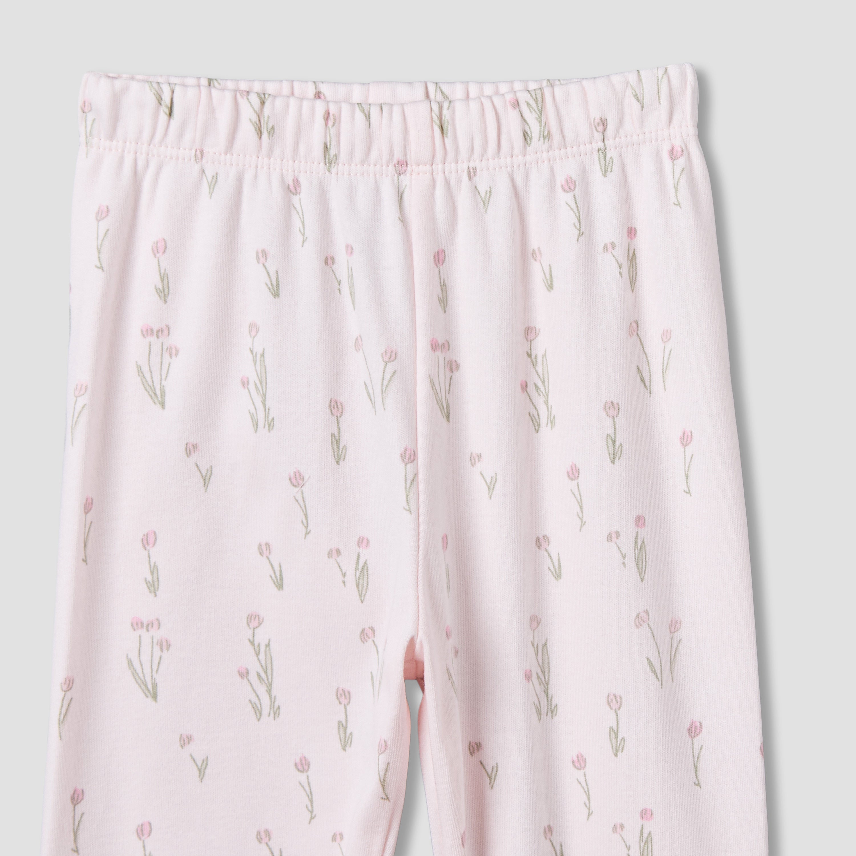 Juniors Cotton Collared Long Sleeves Pyjama Set with Floral Print